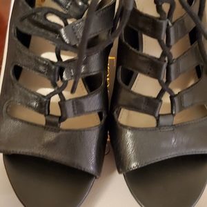 Franco Sarto Black wedge NIB Sz 7.5